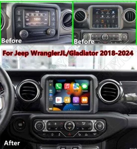 Radio estéreo 8,4" para Jeep Gladiator Wrangler JL Carplay 2018-24 4+32 GB GPS Wifi - Imagen 1 de 23