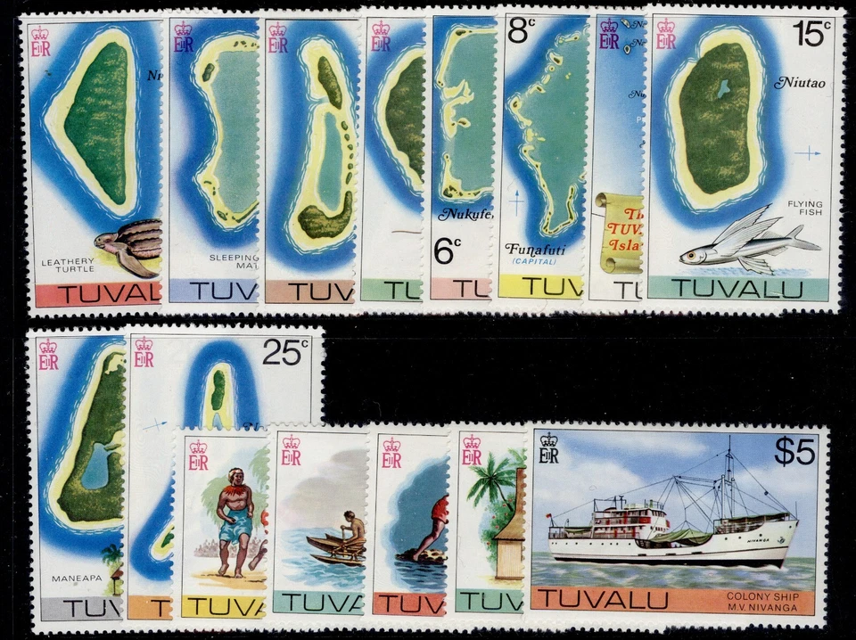 TUVALU NH COMO NUEVO 1976-82 juegos/individuales. SG1-195. ELIGE DE LA LISTA. Foto 1 de 4