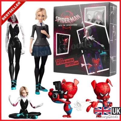 Figura de acción de juguete Gwen Stacy Spider Man Into the Spider verso Gwendolyn Maxine⚪ Foto 1 de 4