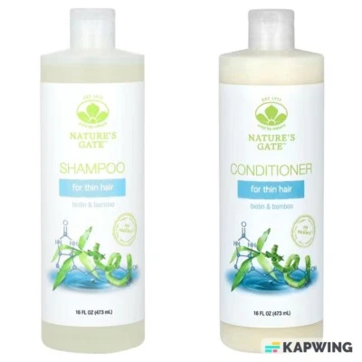 Mild By Nature Nature's Gate Biotin & Bamboo Shampoo & Conditioner for Thin Hair - Image 1 of 4