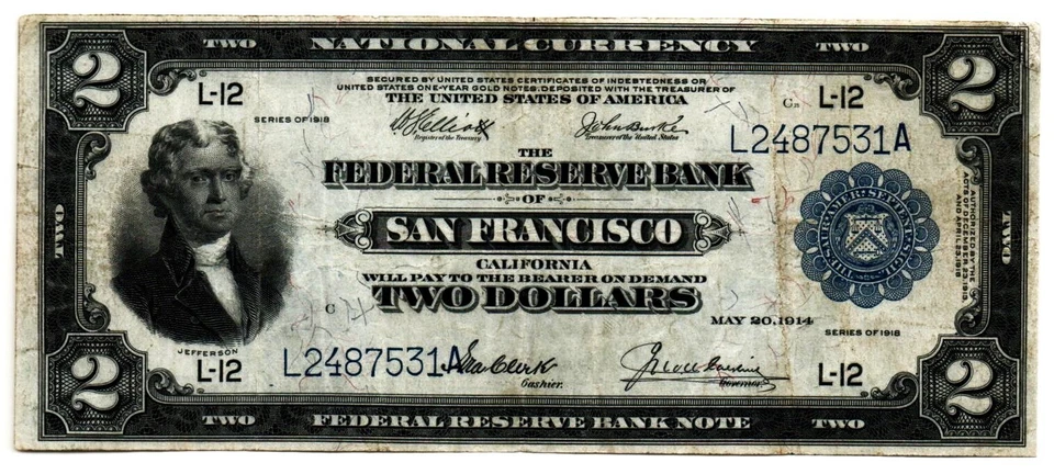 Fr. 779 1918 Federal Reserve Bank Note - Image 1 of 2