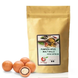 Pumpkin Spice Malt Balls Kosher Item Weight 8oz-3lb - Picture 1 of 8