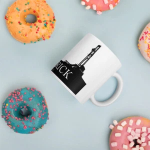 BELLRICK Pump jack & drilling tower design - White glossy mug - Picture 1 of 5