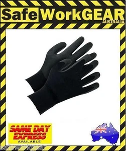 Large/XLarge Burrup Black Ninja Safety Glove General Purpose BHP Gloves - Picture 1 of 4