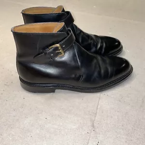 TOP Polo Ralph Lauren Stiefel Herren 9,5 Leder Purple Label Schnalle England - Bild 1 von 8