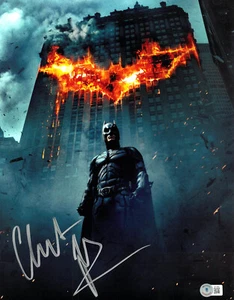 CHRISTIAN BALE BATMAN THE DARK KNIGHT SIGNED 11X14 FOTO AUTOGRAMM BECKETT BAS - Bild 1 von 1