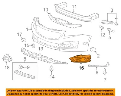 Оригинальная накладка на бампер GM 15-16 Cruze Limited 42346547 - Изображение 1 из 2