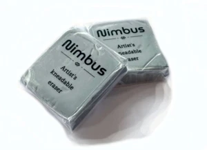 2 x kneadable erasers (putty rubbers) for charcoal and pastel art by Nimbus - Picture 1 of 6