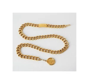 CHANEL Cambon Gold Chain Belt,Women,Waist Chain Belt,Gold Coin Pendant - Picture 1 of 11