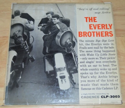 The Everly Brothers*Debut LP*Cadence Records CLP-3003*Mono*VG+*1958* - Image 1 of 3