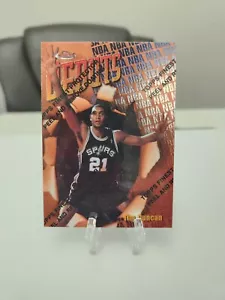 1997-98 Topps Finest Tim Duncan Rookie RC debutti con rivestimento comune #101 speroni - Foto 1 di 8