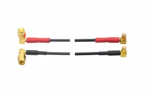 Cable Dual Microdot 90-angle Plug to MCX male Ultrasonic NDT TOFD GE transducers - Picture 1 of 6