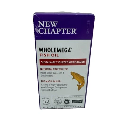 全新章节 Wholemega 鱼油野生三文鱼 120 克拉 #0038 — 第 1/4 张图片