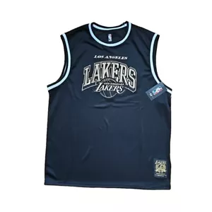 Los Angeles Lakers Jersey Brand New NBA Stitched Emblem NWT Black & Gold - Picture 1 of 8