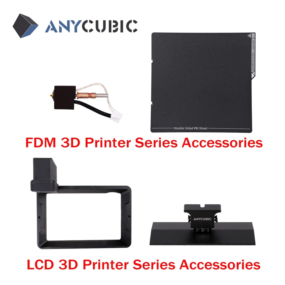 ANYCUBIC Protector de Pantalla y Película FEP y Cama Caliente LCD/FDM Impresora 3D Accesorios Lote Foto 1 de 1