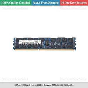 HMT84GR7BMR4A-H9 Hynix 32GB DDR3 Registered ECC PC3-10600 1333Mhz 4Rx4 - Picture 1 of 1