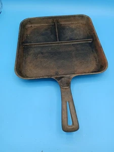 Vintage Wagner Ware Sidney O Cast Iron Bacon and Egg Breakfast Skillet 1101 B - Picture 1 of 15
