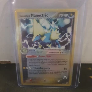 Pokemon TCG Team Aqua's Manectric 4/95 Team Magma vs Team Aqua Holo - Picture 1 of 2