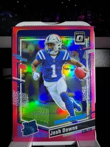2023 Panini Donruss Optic Josh Downs Pink Rated Rookie #248 Colts - Picture 1 of 2