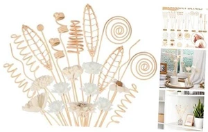 32 Pcs Reed Diffuser Sticks Set Include 21pcs Natural Rattan Wood Wooden Color - Picture 1 of 7
