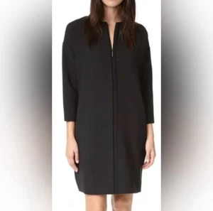 Vince. Naht vorne Jacke Kleid schwarz Neoprenstoff Gr. Medium - Bild 1 von 6