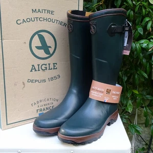 Botas Aigle Parcours 2 Vario Wellington Talla 12 / EU 47 Verde Bronce - Imagen 1 de 17