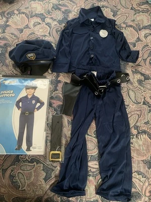 Police Officer Costume with Hat & Belt (Size 5T-6T) children’s costume - Image 1 of 4