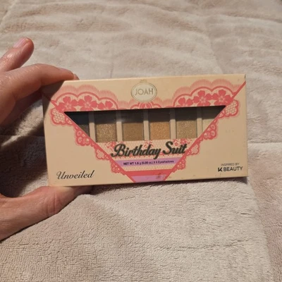 Set of 2 Joah Birthday Suit Eyeshadow JESP02 UNVEILED Color (6 eye shadow kit) - Image 1 of 3