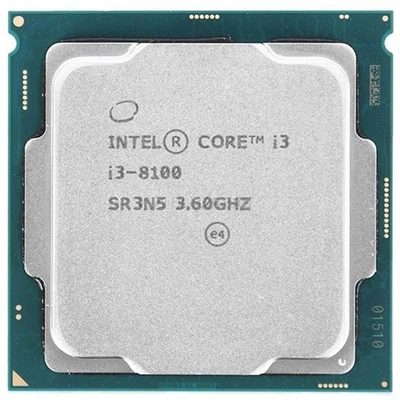 Intel Core I3 8100 3.60GHZ SR3N5 LGA1151 V2 LGA 1151 Computer - Image 1 of 2