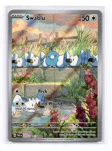 Swablu 213/182 Sv04: Paradox Rift Illustration Rare - Pokemon NM - Picture 1 of 2