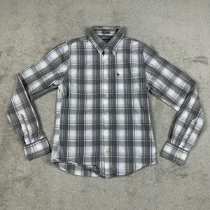 Abercrombie & Fitch Shirt Mens Medium Plaid Muscle Fit Button Down Classic - Picture 1 of 8