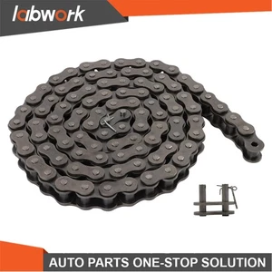Labwork Heavy Duty #100H Roller Chain x 10 feet + 1 Connecting Links - Picture 1 of 16