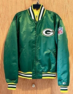Chaqueta De Colección Green Bay Packers Starter Talla L Satén A Presión Hecha en EE. UU. USADA EN EXCELENTE ESTADO - Imagen 1 de 16
