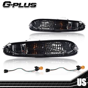 Luces de señal de giro del parachoques delantero con lente ahumada de 2 piezas para Mazda MX-5 Miata 1990-1997 - Imagen 1 de 9