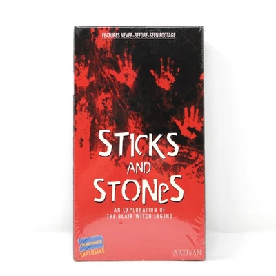 Sticks And Stones: Exploration Of The Blair Witch Legend VHS Blockbuster Sealed - Image 1 of 2
