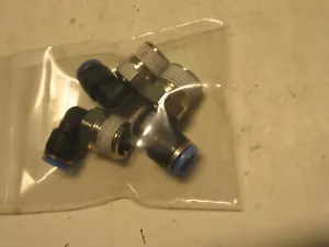 NUEVO 3 PIEZAS FESTO QSL-3/8-8 153050 L MONTAJE 3/8NPT X 8MM P9082 - Imagen 1 de 2