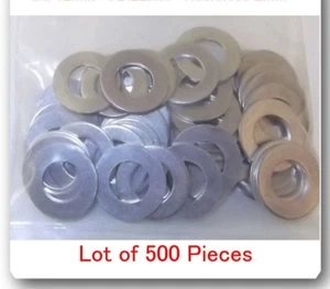 LOT 500 Aluminum Oil Drain Plug Gasket 14mm Fits: Honda & Acura Jeep Kia Suzuki - Foto 1 di 2
