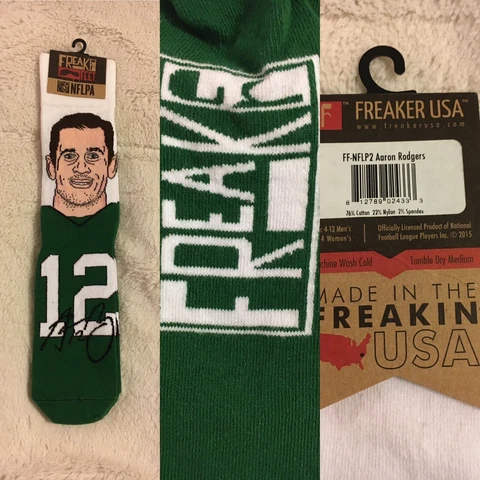 Freaker USA NFLPA Aaron Rodgers unisex socks Cover