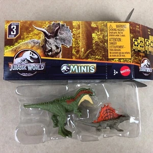 2023 Jurassic World Minis Dinosaurs Toys Series 3 #5 Albertosaurus & Dimetrodon - Picture 1 of 4