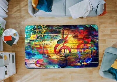 Notas musicales de música 3D ZHUA3778 juego alfombra antideslizante alfombra foto alfombra Amy Foto 1 de 4