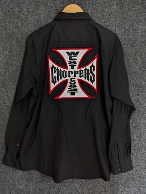 Camisa mecánica vintage Y2K Jesse James WorkWear L West Coast Choppers M/C Club  Foto 1 de 4