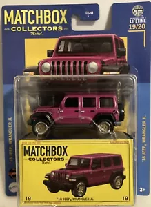 2024 HTF Matchbox Collectors 19/20 Pink '18 Jeep Wrangler JL ~SAME DAY BOX SHIP~ - Picture 1 of 10