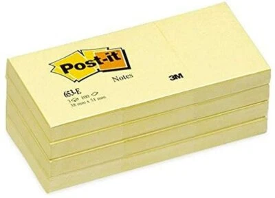 Post-it Haftnotizen 653E 51 x 38 mm gelb 12 Blöcke à 100 Blatt