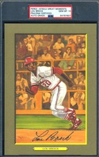 Lou Brock Gem Mint 10 PSA DNA Signed Perez Steele Great Moments Autograph