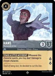 Hans - Thirteenth in Line 180/204. Lorcana The First Chapter - Picture 1 of 1