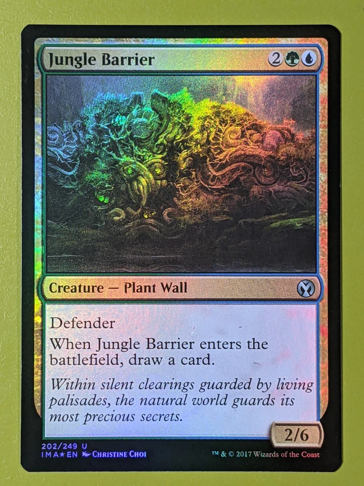 FOIL Jungle Barrier x1 Iconic Masters 1x Magic the Gathering MTG - Image 1 of 1