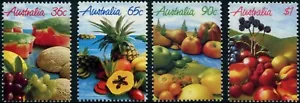 1987 Fruit In Australia Set Of 4 High Value Stamps, Mint Never Hinged, Clean - Picture 1 of 1