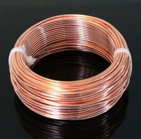   COPPER ROUND WIRE 14 GA (HALF HARD )  5.5 FT. 1 Oz COIL SOLID BARE COPPER  USA