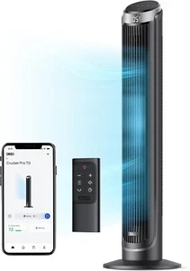 Dreo Smart Tower Fan for Bedroom, 26ft/s High-Speed 40" Standing Fan, 5 Speeds 4 - Picture 1 of 8