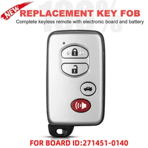 FITS 2007-2009 TOYOTA CAMRY AVALON SMART KEY KEYLESS REMOTE HYQ14AAB 271451-0140 - Picture 1 of 7